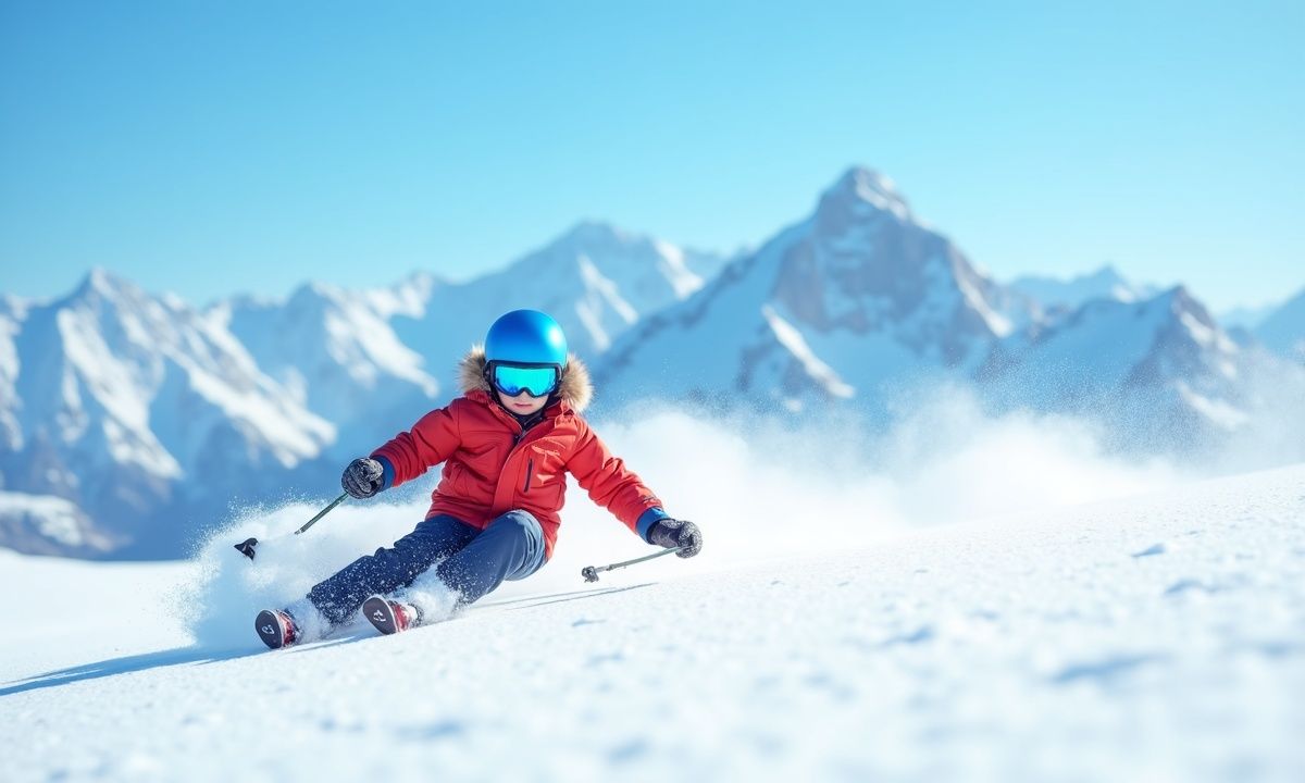 9-Second Visual Challenge Test Sharp Eyes by Spotting 3 Differences in the Boy Skiing Scene