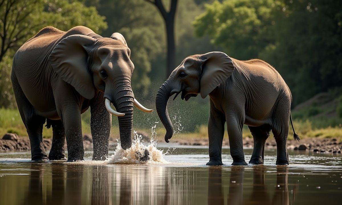 Observation Game: Spot the Differences in Elephant Pictures